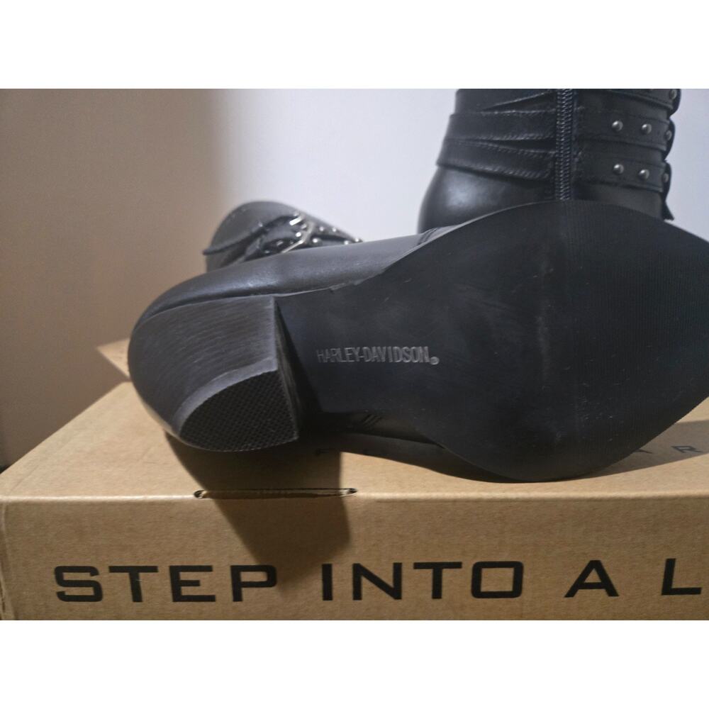 Harley Davidson Bette 3 strap Zip Boot ladies size 9.5 - Picture 8 of 16